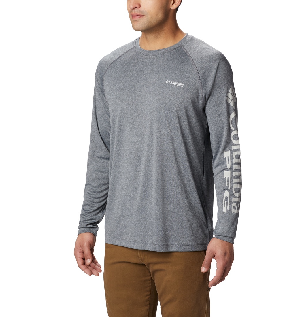 1709421-Terminal Tackle™ Heather LS Shirt-COLUMBIA