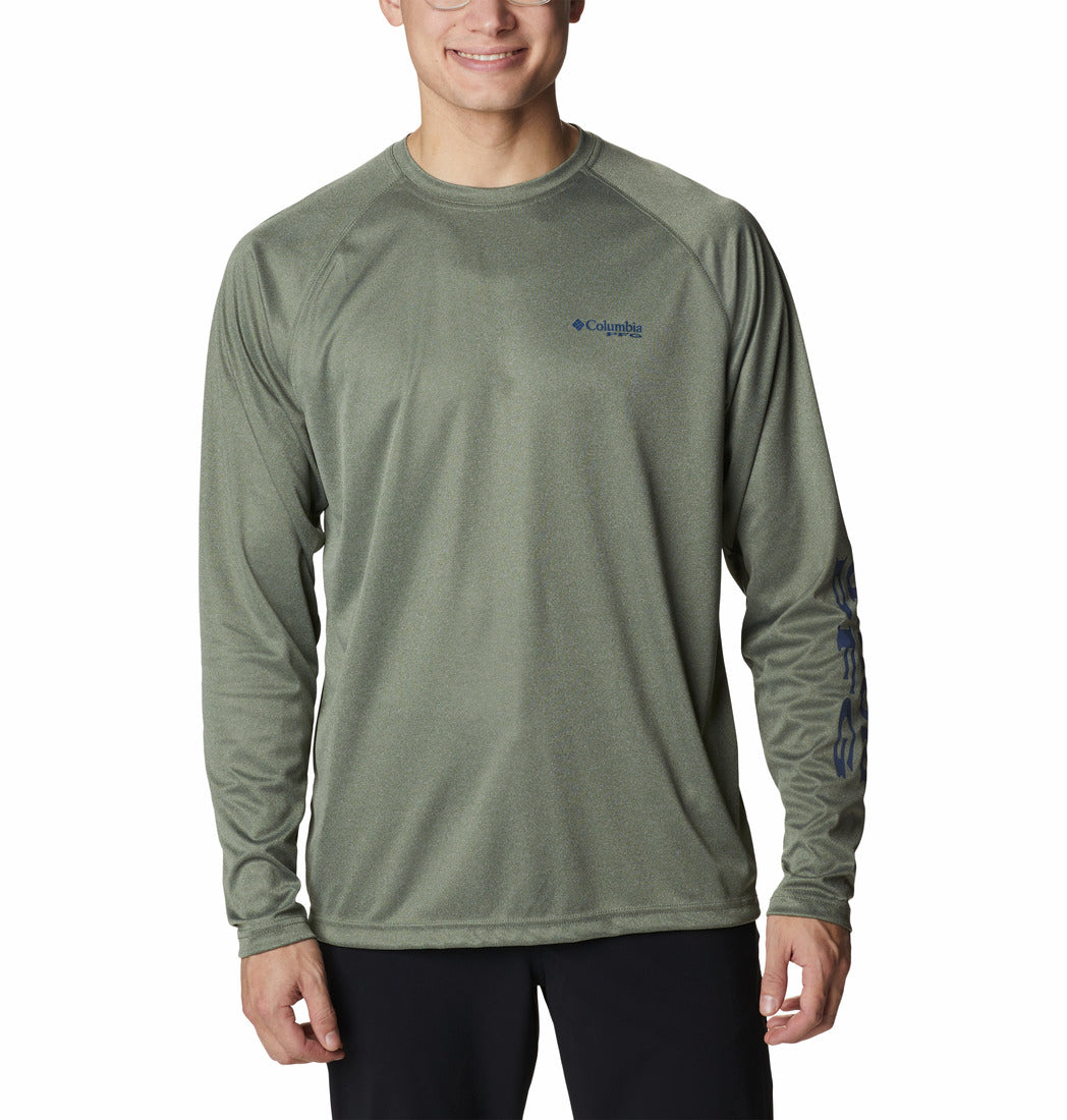 1709421-Terminal Tackle™ Heather LS Shirt-COLUMBIA