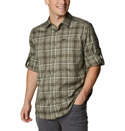2012941-Silver Ridge™ Utility Lite Plaid LS-COLUMBIA
