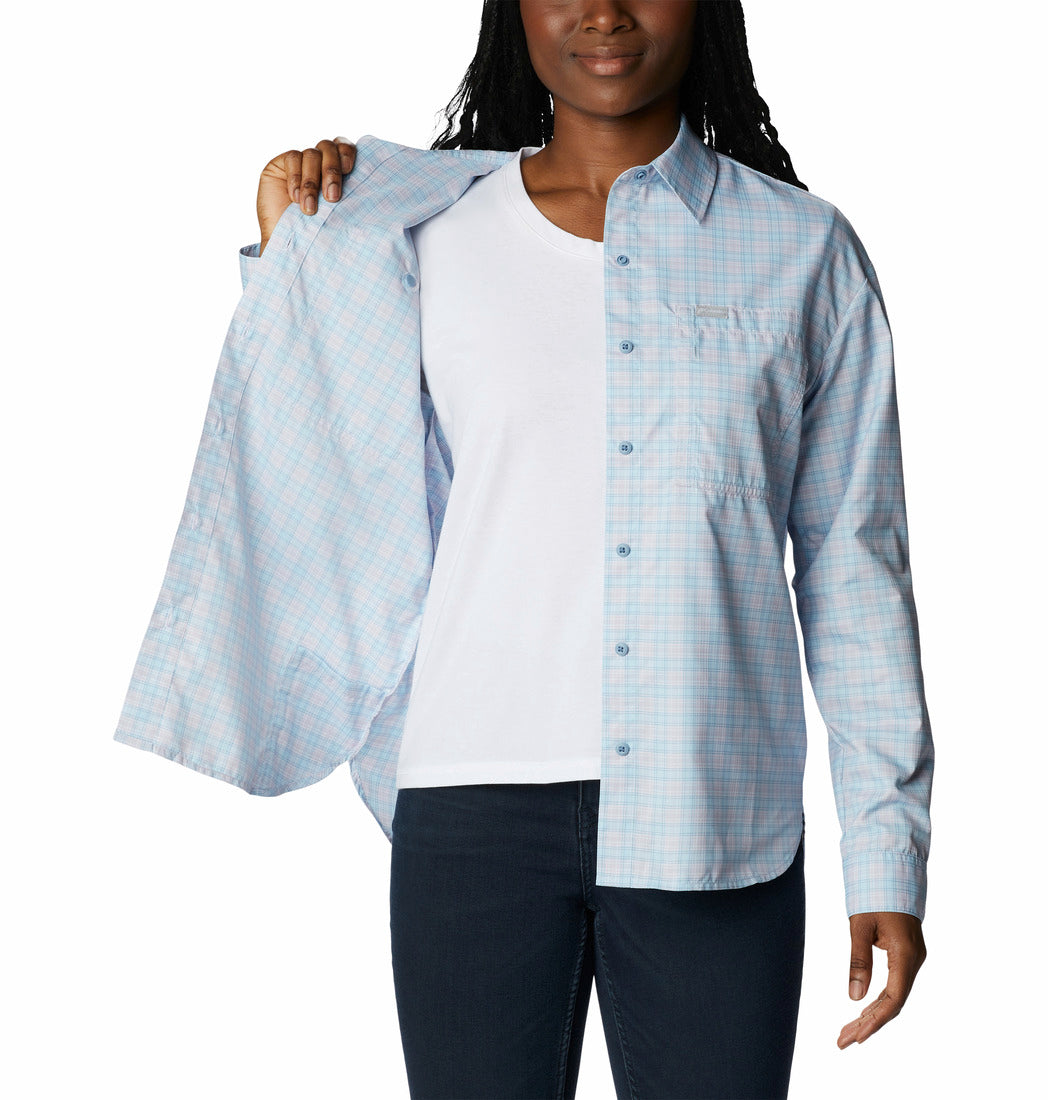 2033351-Silver Ridge Utility™ Patterned LS Shirt-COLUMBIA