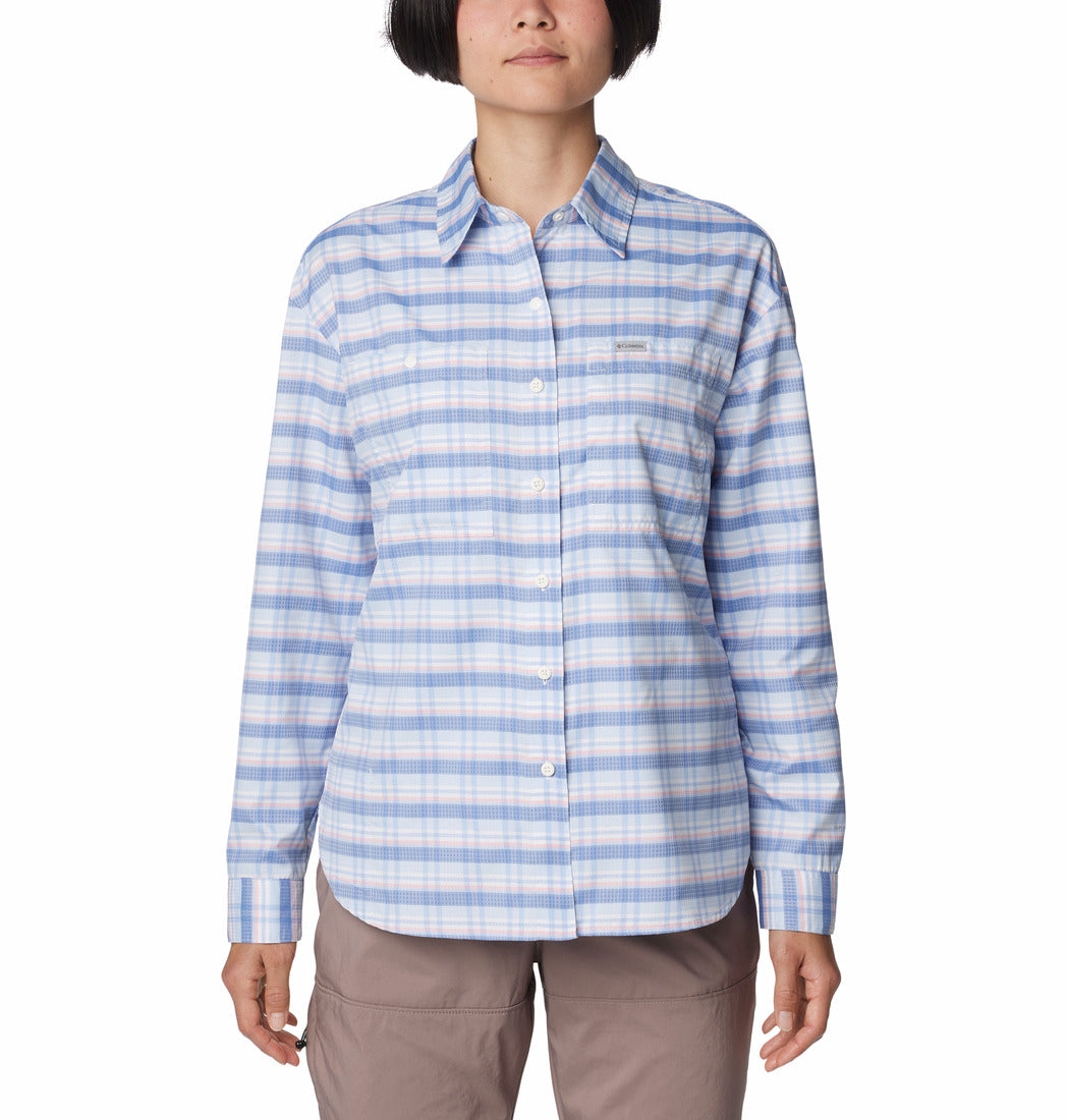 2033351-Silver Ridge Utility™ Patterned LS Shirt-COLUMBIA