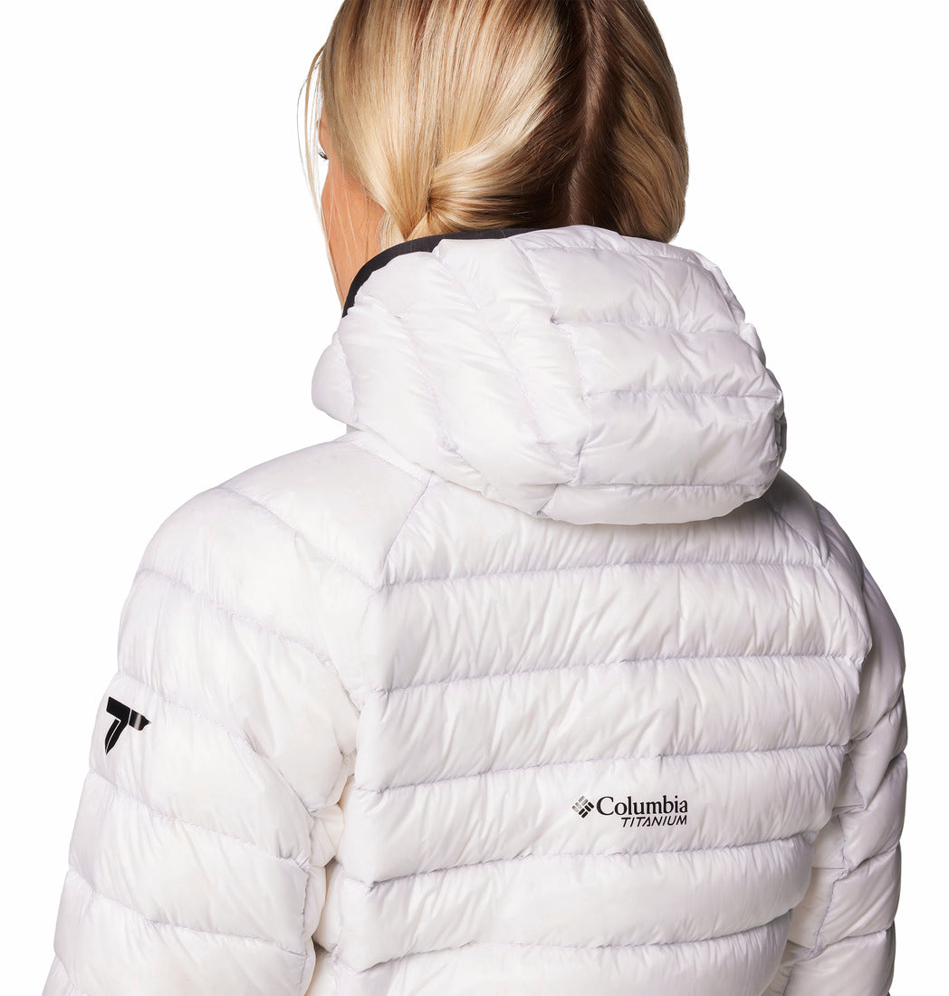 Columbia フード付きジャケット L ホワイト Arctic Crest™ Down Hooded Jacket – Columbia Sportswear Panamá