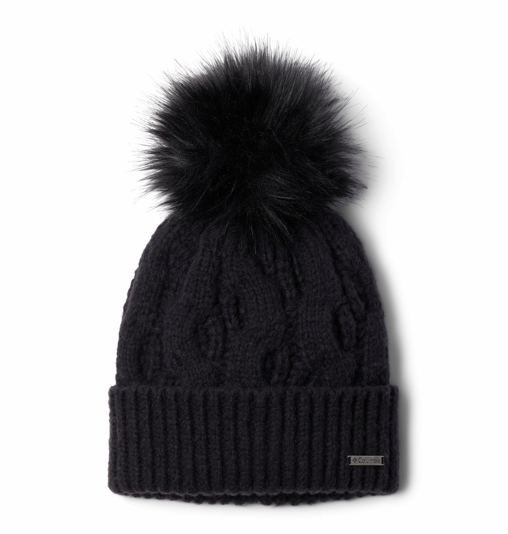 2092641-Boundless Days™ Cable Knit Pom Beanie-COLUMBIA