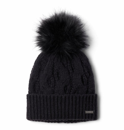 2092641-Boundless Days™ Cable Knit Pom Beanie-COLUMBIA