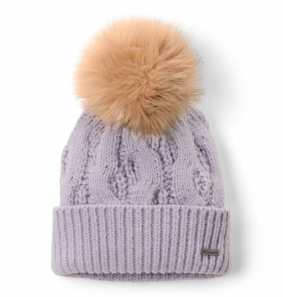 2092641-Boundless Days™ Cable Knit Pom Beanie-COLUMBIA