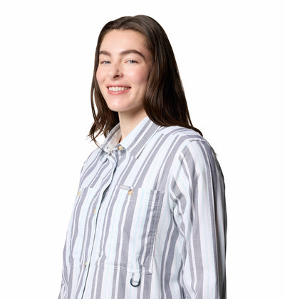 2118941-BREA FALLS™ WOVEN PATTERNED LS-COLUMBIA