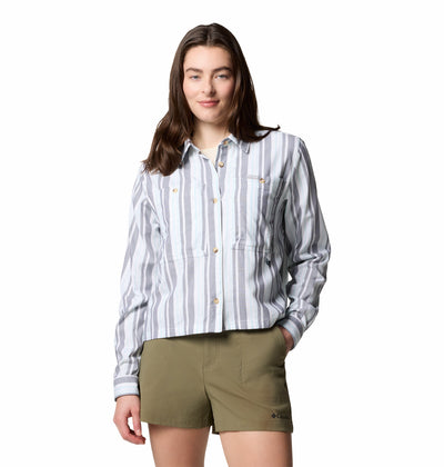 2118941-BREA FALLS™ WOVEN PATTERNED LS-COLUMBIA