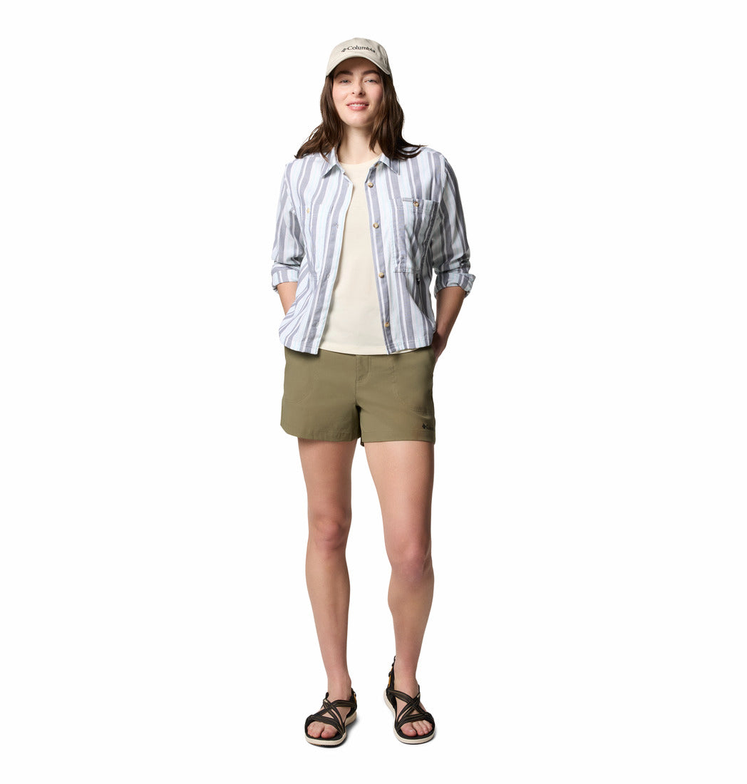 2118941-BREA FALLS™ WOVEN PATTERNED LS-COLUMBIA