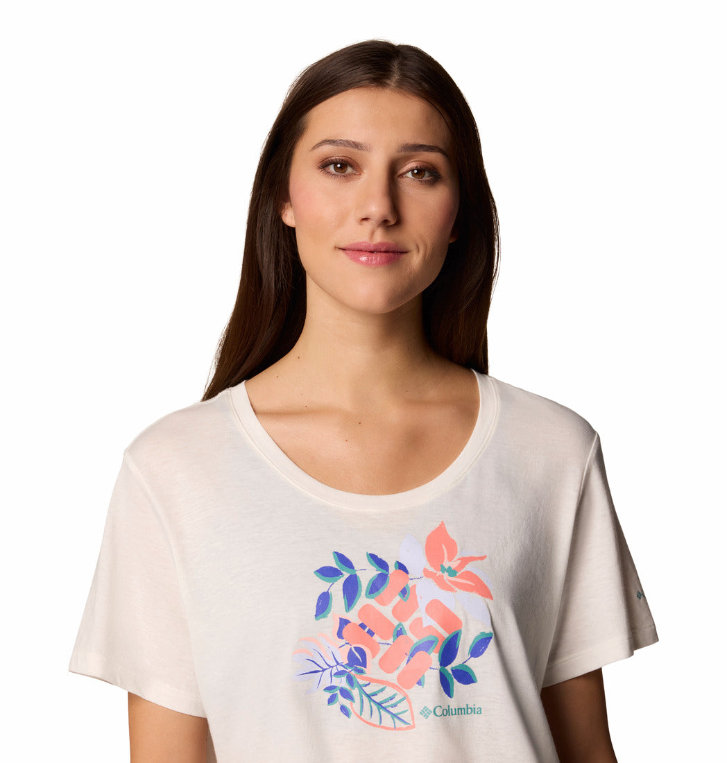 2120051-RUBY SPRINGS™ GRAPHIC SCOOP NECK SS-COLUMBIA