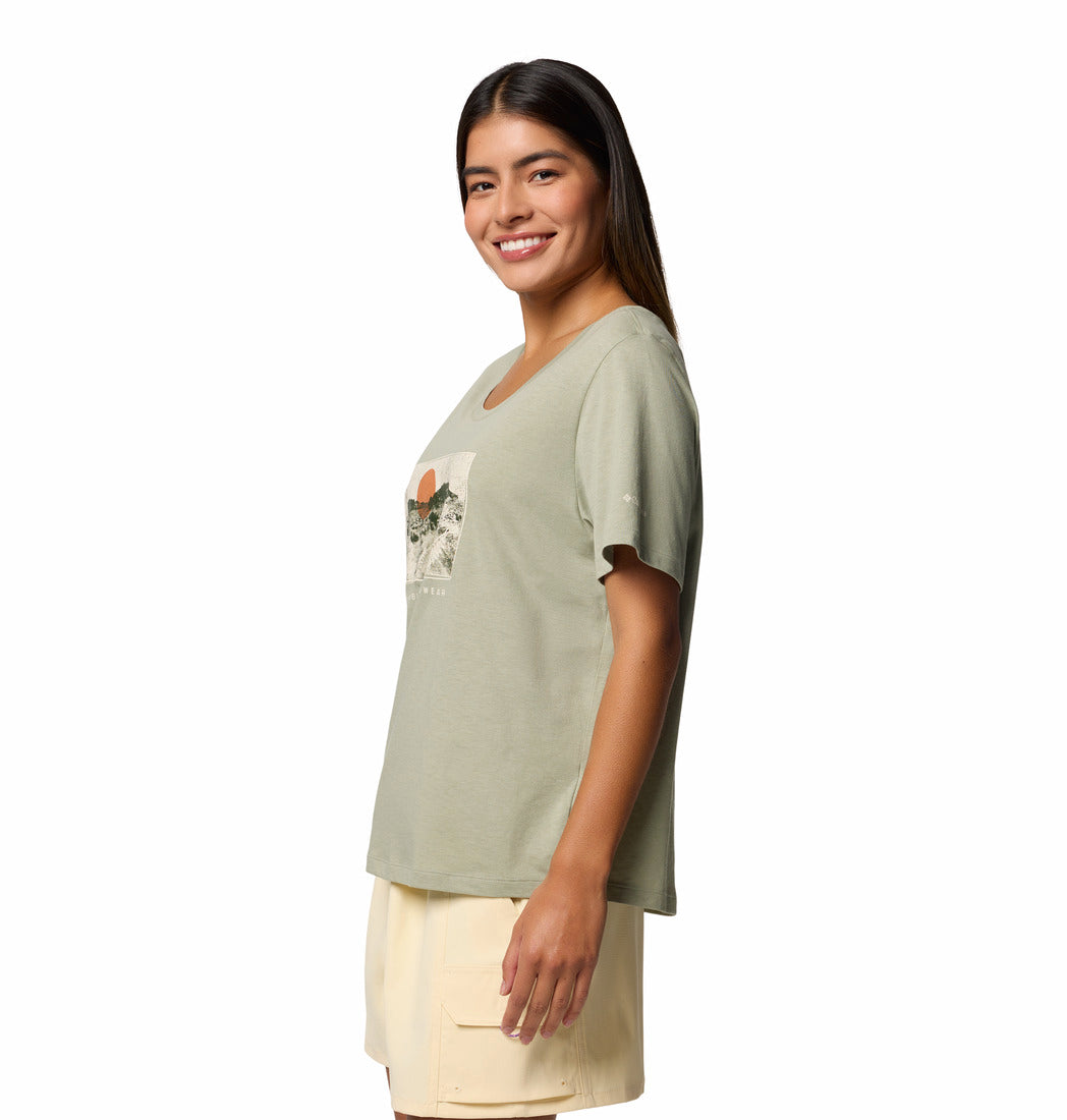 2120051-RUBY SPRINGS™ GRAPHIC SCOOP NECK SS-COLUMBIA