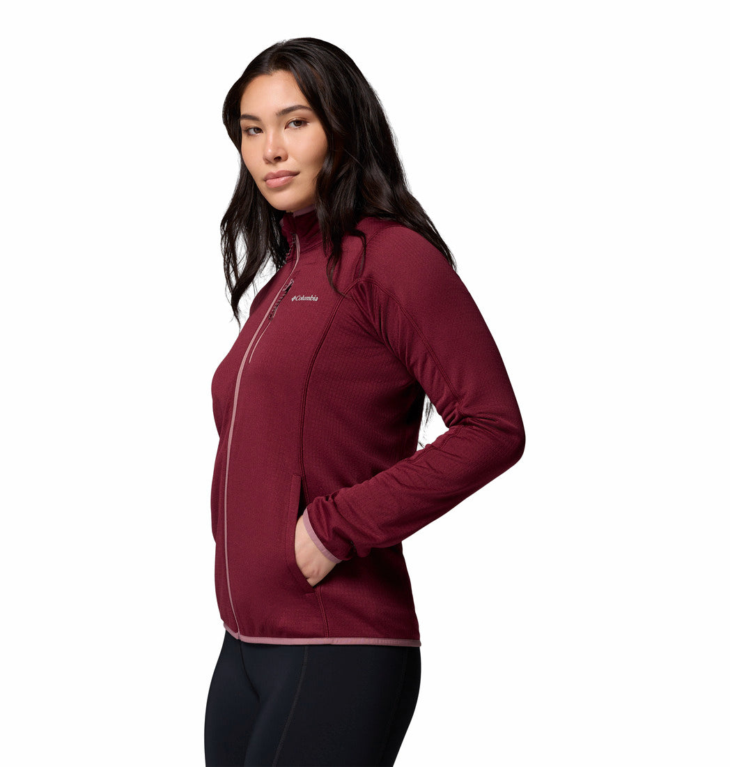 2136231-Essential Hike™ Grid Fleece Full Zip-COLUMBIA