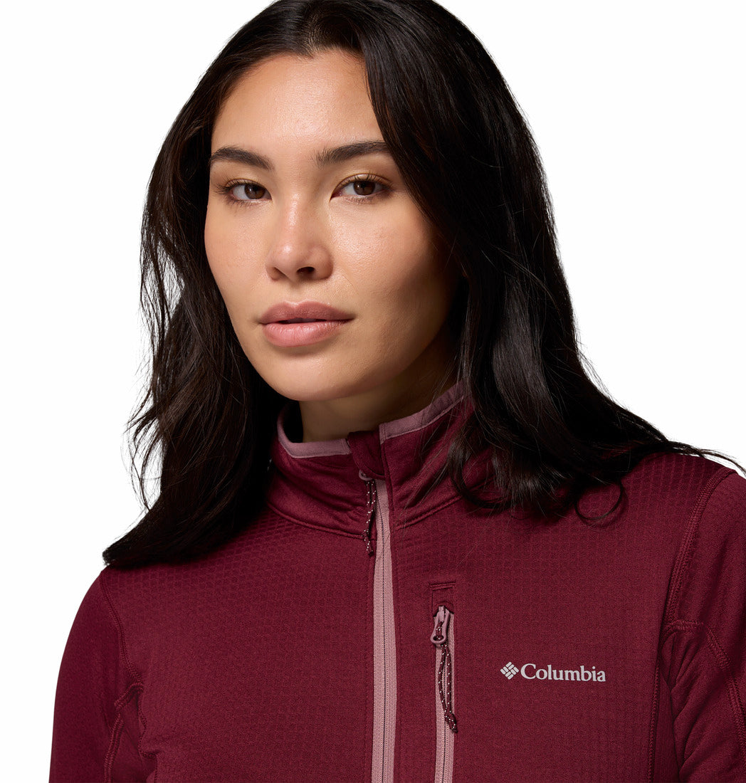2136231-Essential Hike™ Grid Fleece Full Zip-COLUMBIA