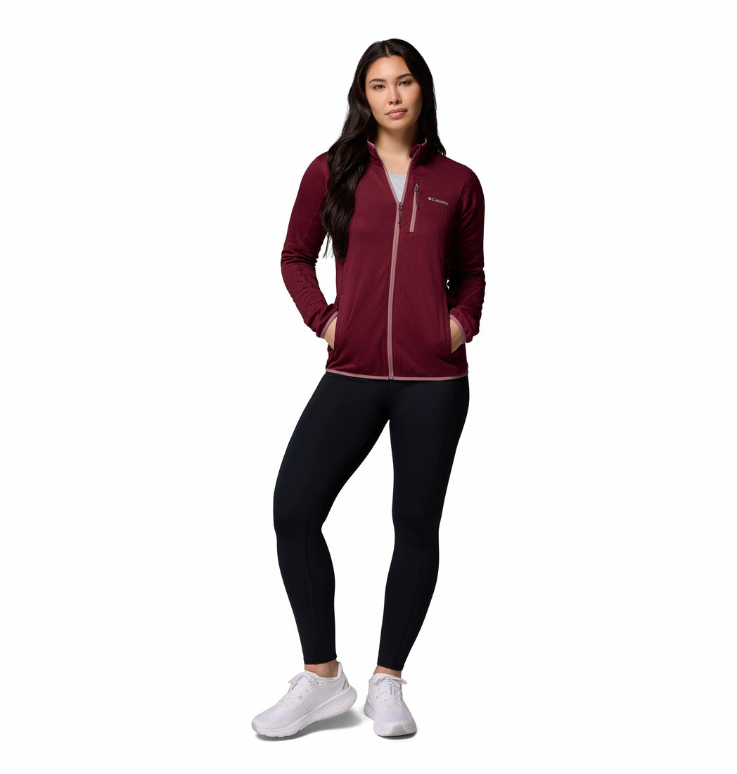 2136231-Essential Hike™ Grid Fleece Full Zip-COLUMBIA