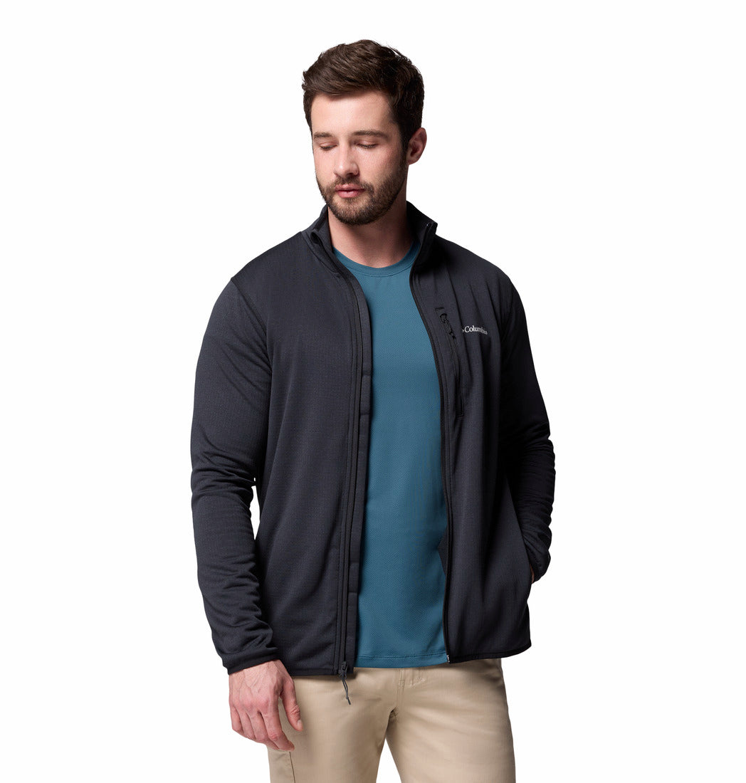 2136841-Essential Hike™ Grid Fleece Full Zip-COLUMBIA