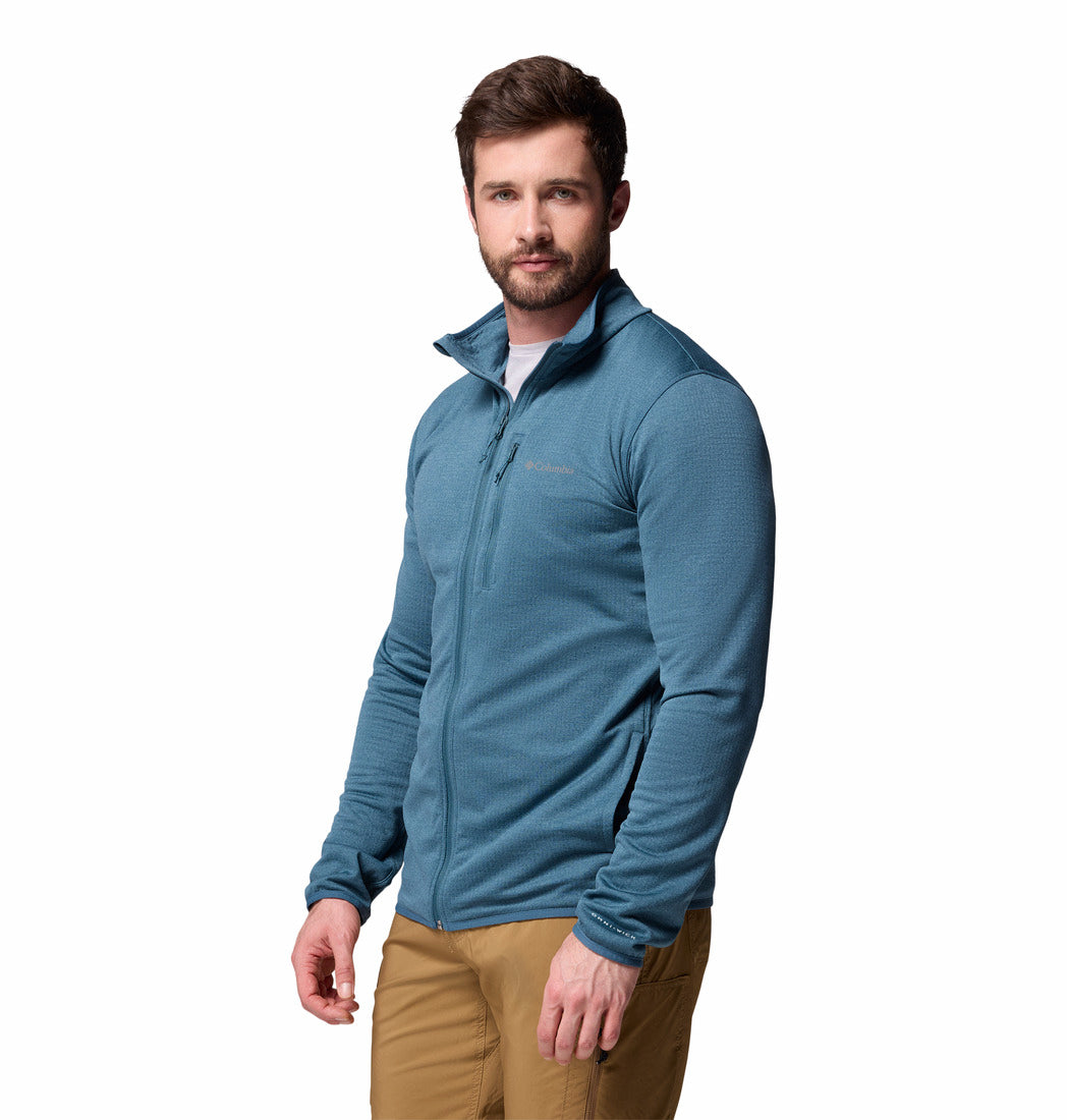 2136841-Essential Hike™ Grid Fleece Full Zip-COLUMBIA