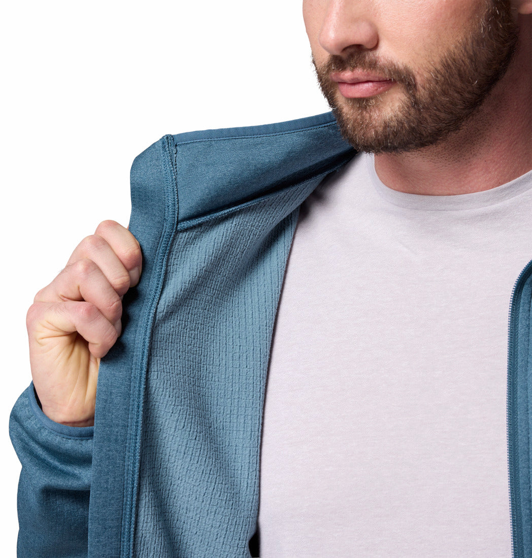 2136841-Essential Hike™ Grid Fleece Full Zip-COLUMBIA