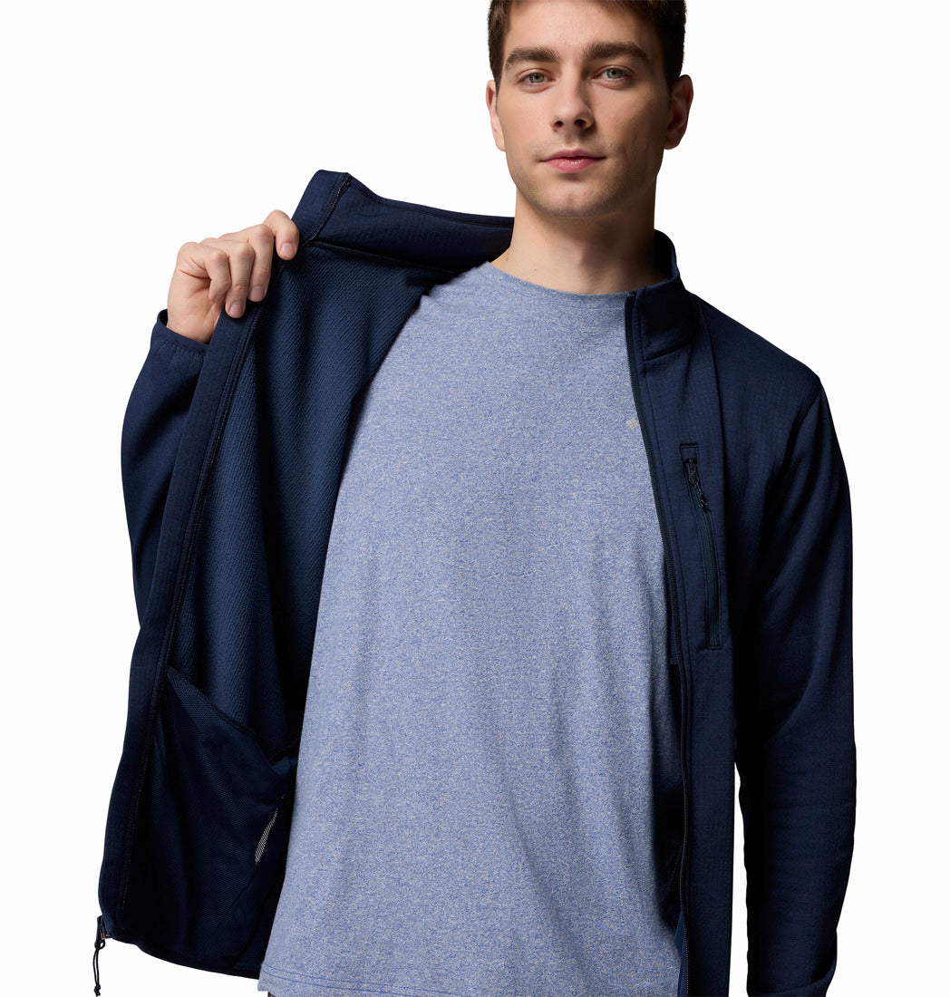 2136841-Essential Hike™ Grid Fleece Full Zip-COLUMBIA