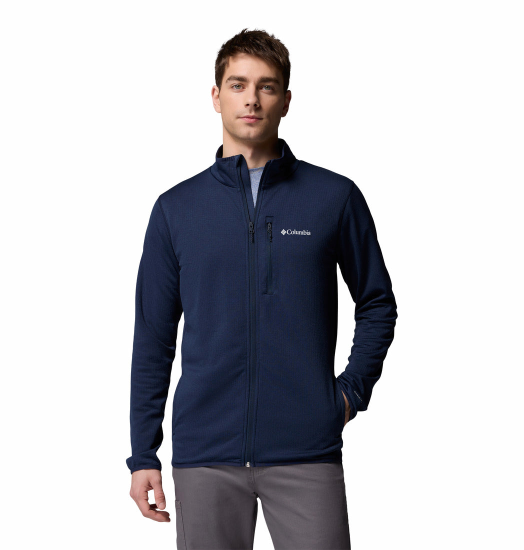 2136841-Essential Hike™ Grid Fleece Full Zip-COLUMBIA